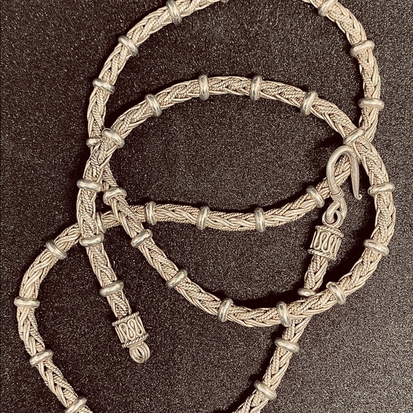 Artisan Handmade Sterling Statement Necklace - Picture 5 of 5